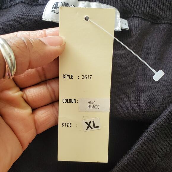 Richard & Company Black Vintage Long Knit Skirt Size XL - Picture 8 of 9